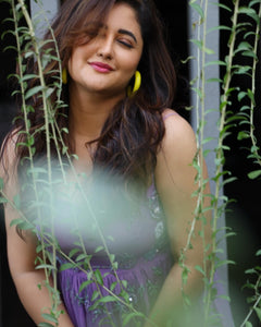 Rashmi Desai | Rose Lilac Midi Dress | Lilac