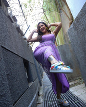 Load image into Gallery viewer, Rashmi Desai | Rose Lilac Midi Dress | Lilac
