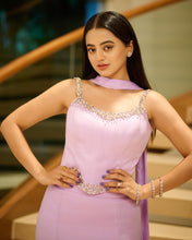 Load image into Gallery viewer, Helly Shah | Stone Corset Lehenga (Lilac)
