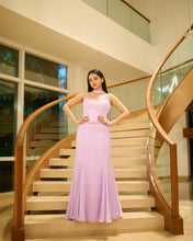 Load image into Gallery viewer, Helly Shah | Stone Corset Lehenga (Lilac)
