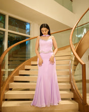 Load image into Gallery viewer, Helly Shah | Stone Corset Lehenga (Lilac)
