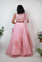Load image into Gallery viewer, Ava Patchwork Lehenga | Baby Pink
