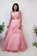Load image into Gallery viewer, Ava Patchwork Lehenga | Baby Pink
