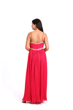 Load image into Gallery viewer, Myra Cut-Out Beaded Dress | Rani Pink
