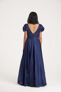 Iliana Stone Embellished Gown | Navy Blue