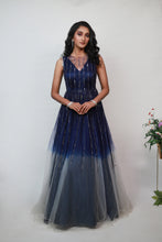 Load image into Gallery viewer, Eleanor beaded Gown | Navy Blue
