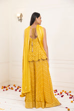 Load image into Gallery viewer, Daffodil Mirror Sharara Suit | Spicy Mustard
