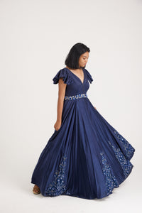 Iliana Stone Embellished Gown | Navy Blue