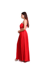 Load image into Gallery viewer, Sasha Beaded Strap Dress | Red
