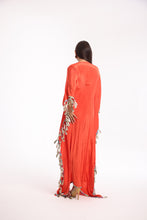 Load image into Gallery viewer, Yasmin Kaftan | Burnt Orange | Dabka Work
