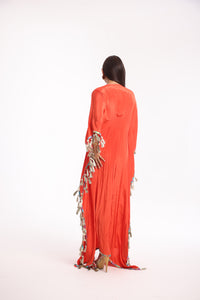Yasmin Kaftan | Burnt Orange | Dabka Work