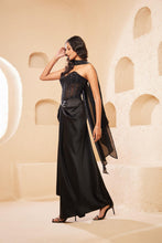 Load image into Gallery viewer, Chardonnay Crystal Drape Set | Black | 3 Piece Set
