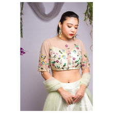 Load image into Gallery viewer, Fiona Multicolour Lehenga Set | Mint Green
