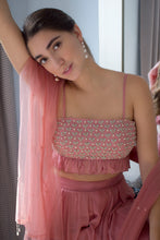 Load image into Gallery viewer, Maria Embellished Sharara | Dusty Rose

