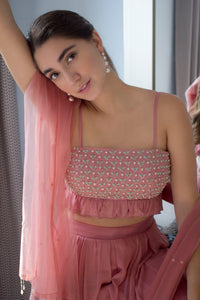 Maria Embellished Sharara | Dusty Rose