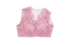 Load image into Gallery viewer, Ava Patchwork Blouse | Baby Pink
