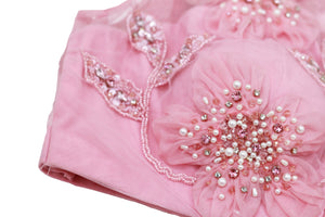 Ava Patchwork Blouse | Baby Pink