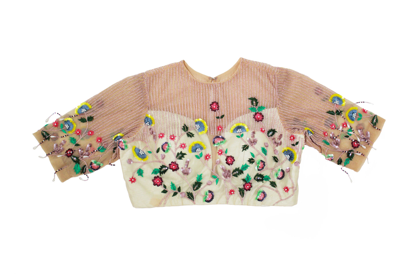 Fiona Multicolour Blouse | Mint Green